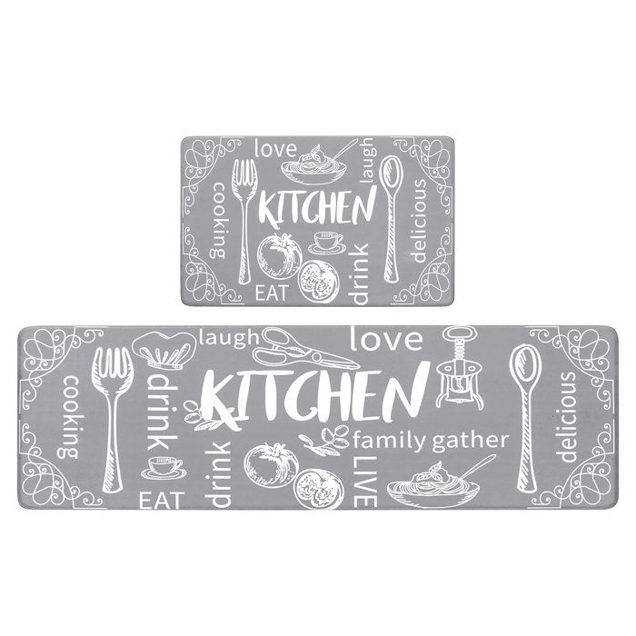 Red Barrel Studio® Kitchen Mats AntiFatigue NonSkid Kitchen Mat